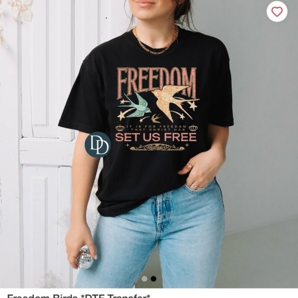 Freedom set‎ us free graphic T shirt unisex sizing